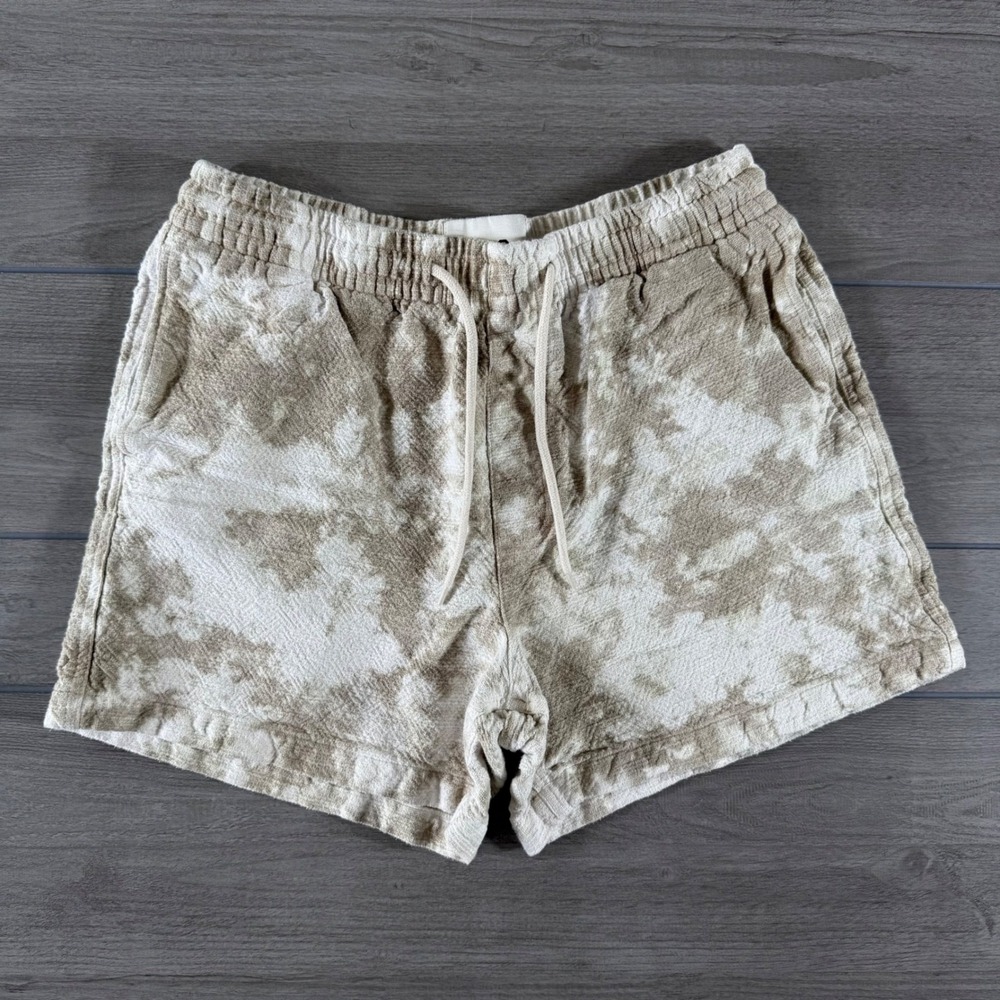 BDG Urban Outfitters Mens Tan Tie Dye Terry Cloth Shorts Large OB1690276